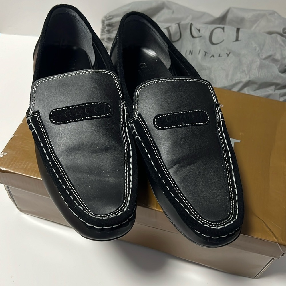 Gucci Mens Size 43 Black loafers